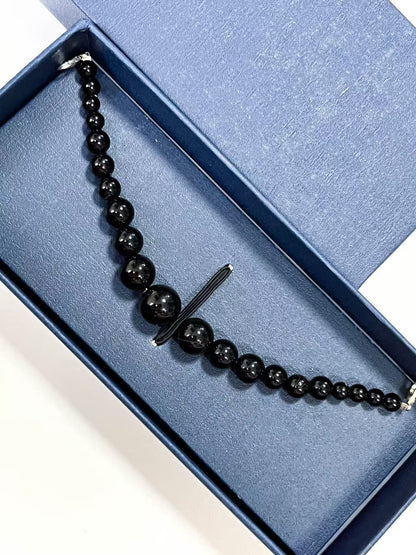 Black Agate Haori himo