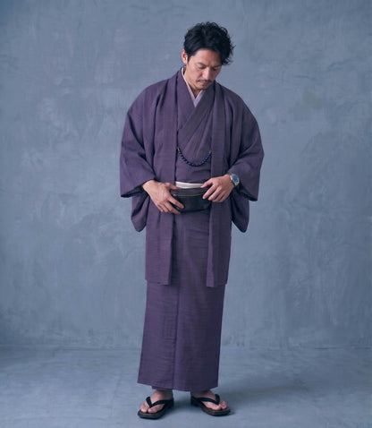 6 Colors Men's Traditional Kimono 4/6/8PCS Gift Set, Customizable Kamon