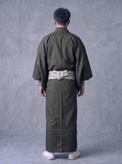 2 Colors Japanese Men's Kimono 4/6/8PCS Gift Set, Custom Kamon Available