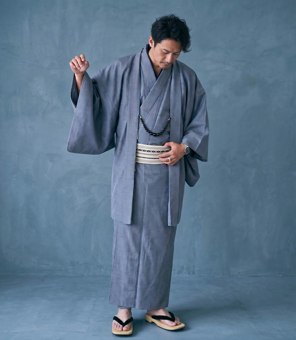 6 Colors Men's Traditional Kimono 4/6/8PCS Gift Set, Customizable Kamon