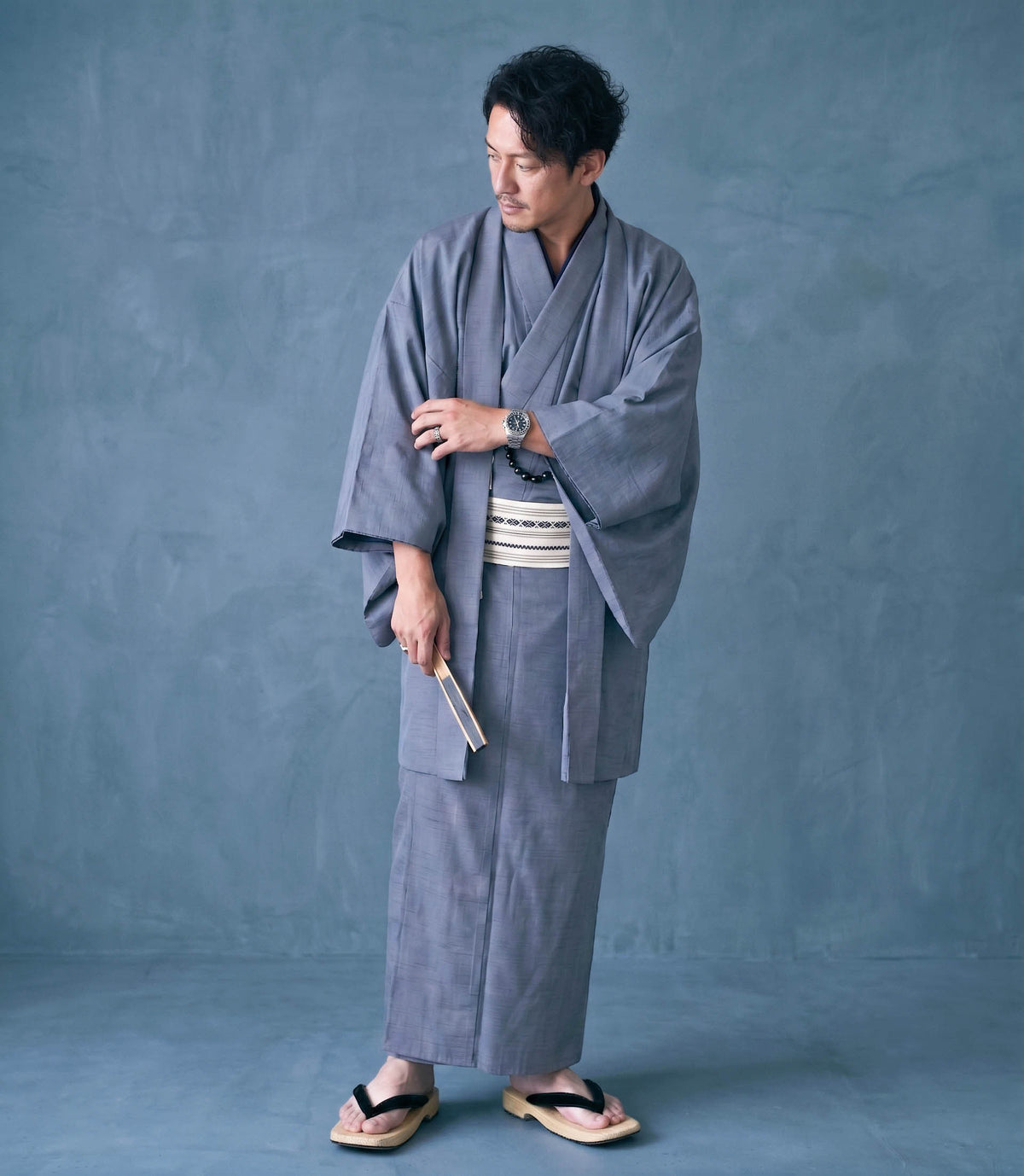 6 Colors Men's Traditional Kimono 4/6/8PCS Gift Set, Customizable Kamon