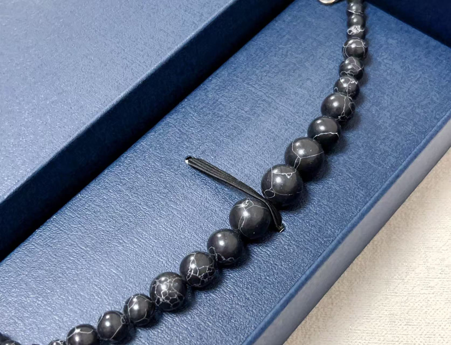 Black Obsidian Stone Haori Himo