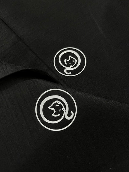 Traditional Men's Black Kimono 4/6/8PCS Set, Custom Kamon Available