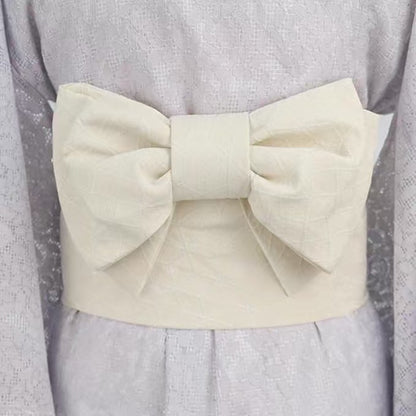 Cream/Ivory Hanhaba Obi Belt