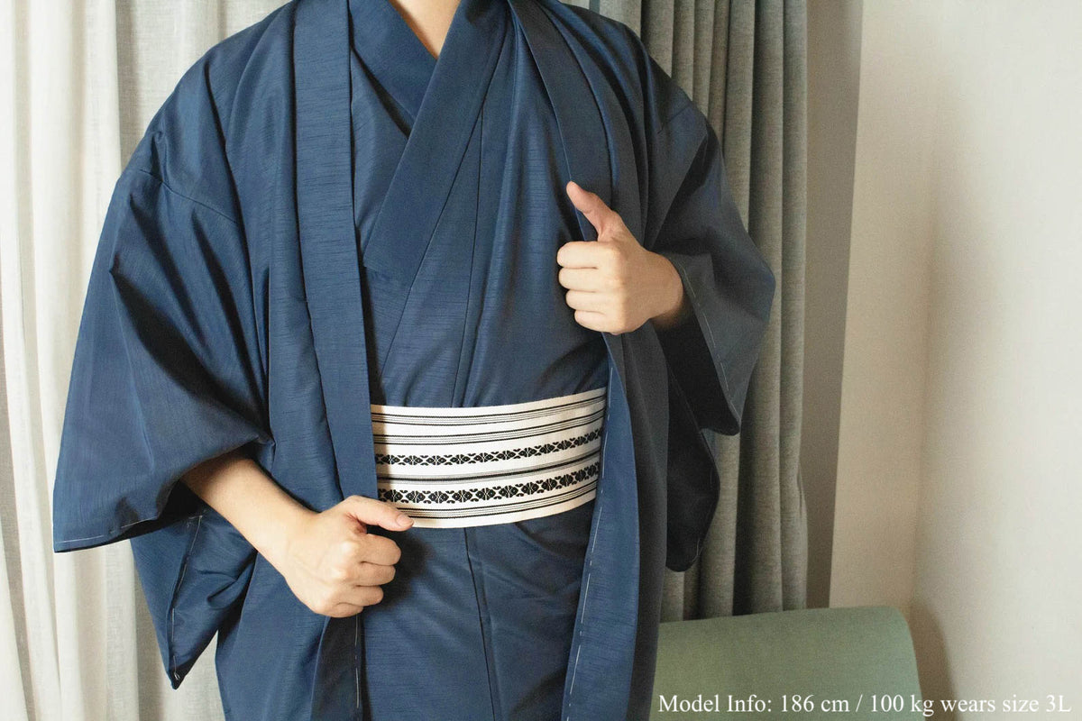 2 Colors Japanese Men's Kimono 4/6/8PCS Gift Set, Custom Kamon Available