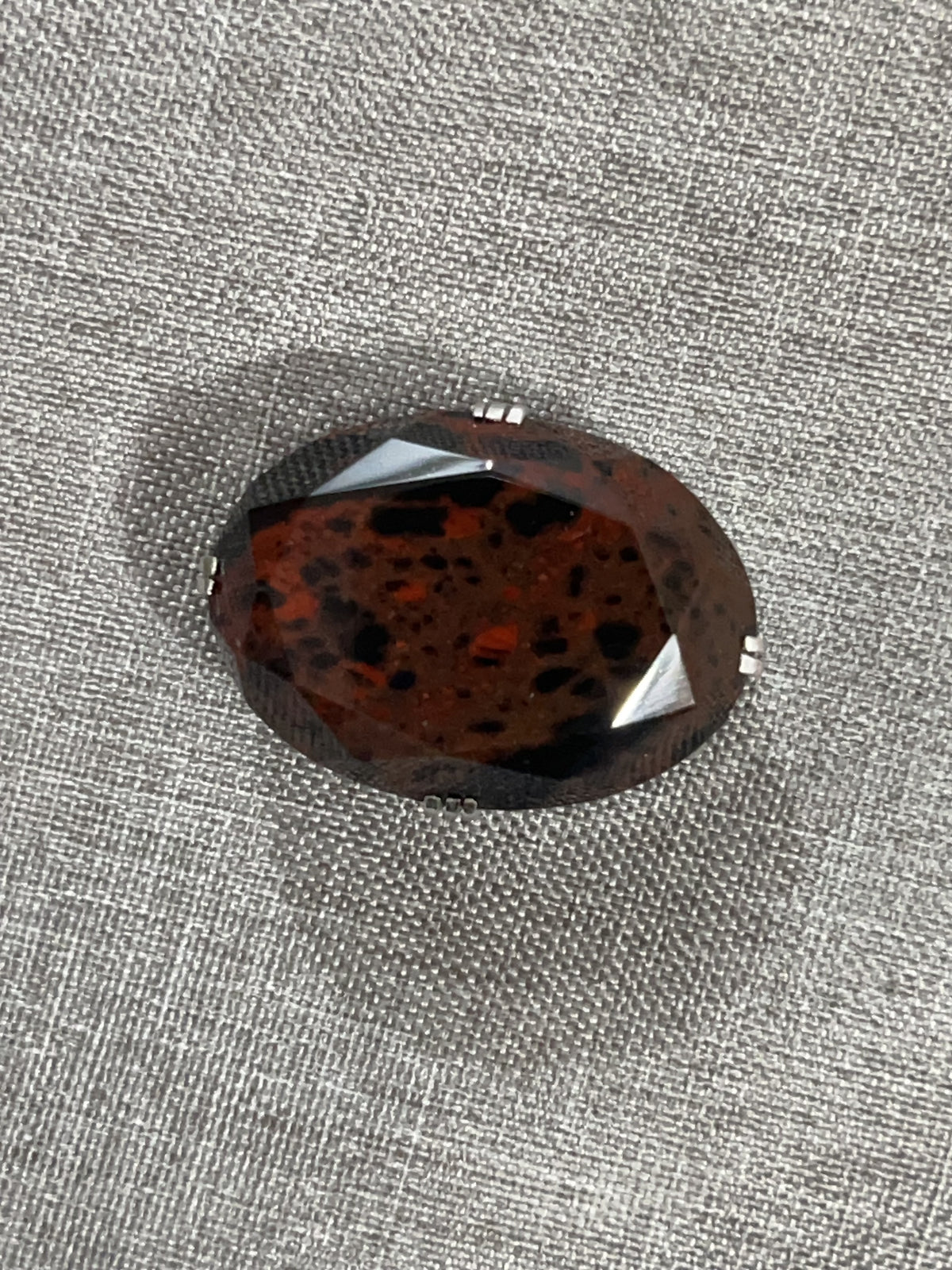 Hokkaido Mahogany Obsidian Kimono Obidome NO.c789 | Obijime Ornament
