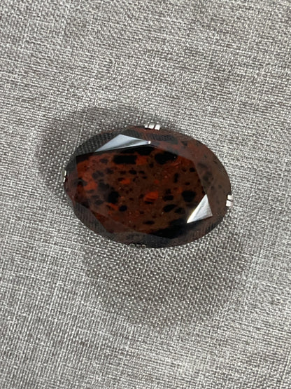 Hokkaido Mahogany Obsidian Kimono Obidome NO.c789 | Obijime Ornament