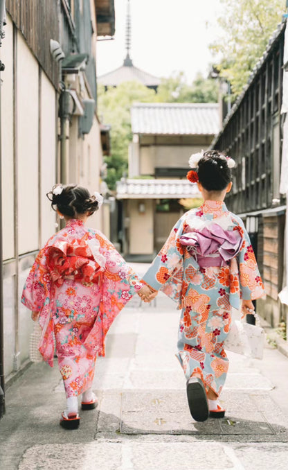 (Mystery Box) Girls/ Pre-Teen's Brand New Yukata/ For 85-145cm Wearer