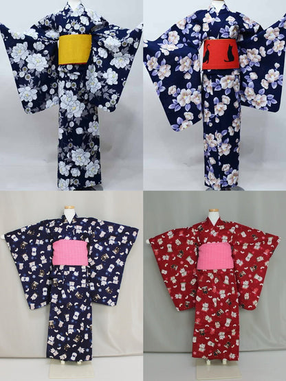 (Mystery Box) Girls/ Pre-Teen's Brand New Yukata/ For 85-145cm Wearer