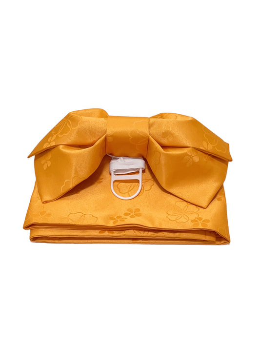 Floral Pre-Tied Obi Belt 3PCS Gift Set: Butterfly Knot Obi, Obijime & Obita