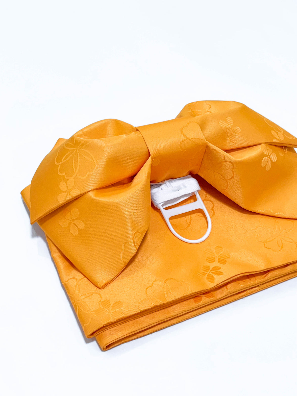 Floral Pre-Tied Obi Belt 3PCS Gift Set: Butterfly Knot Obi, Obijime & Obita