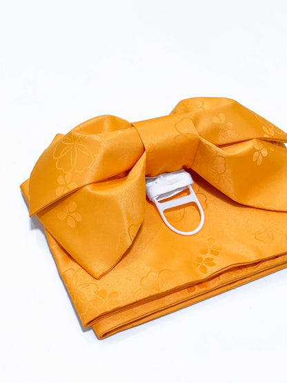 Floral Pre-Tied Obi Belt 3PCS Gift Set: Butterfly Knot Obi, Obijime & Obita