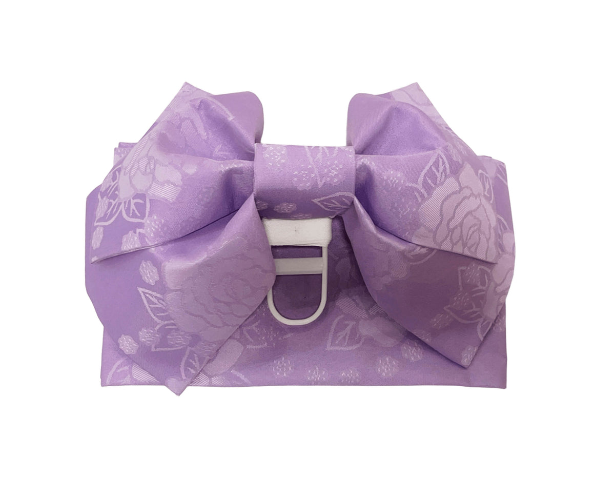 Floral Pre-Tied Obi Belt 3PCS Gift Set: Butterfly Knot Obi, Obijime & Obita