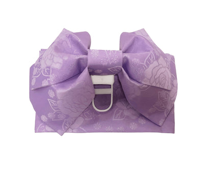 Floral Pre-Tied Obi Belt 3PCS Gift Set: Butterfly Knot Obi, Obijime & Obita