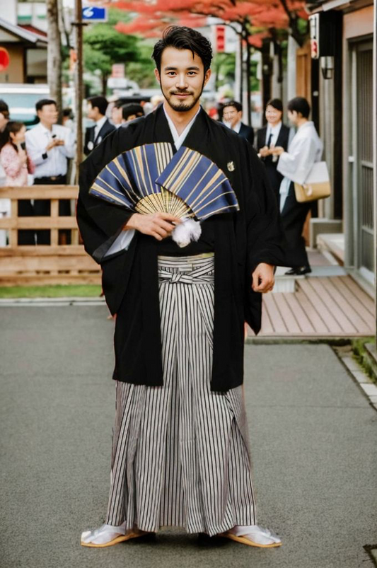 Men's Traditional Formal Kimono 12PCS Set, MK002