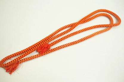 Elegant Kimono Obijime / Japanese kimono cord / Orange Obijime/ C08