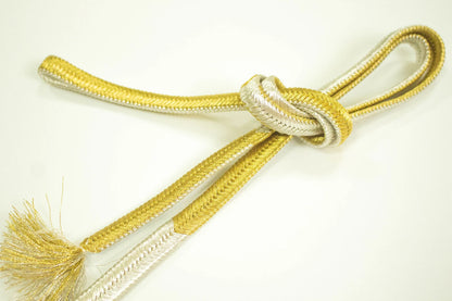 3PCS Gold & Sliver Kimono Obijime Collection / Japanese kimono cord / Obijime Belt / Japanese Kimono Accessories/ Set F