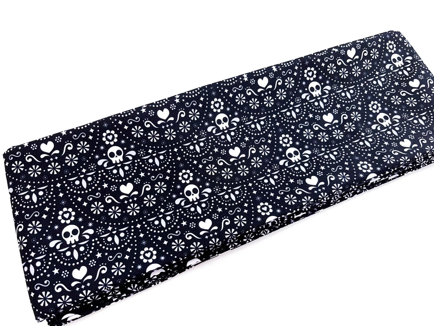 Skull Pattern Hanhaba Obi Belt, Double Sided, Yukata Obi