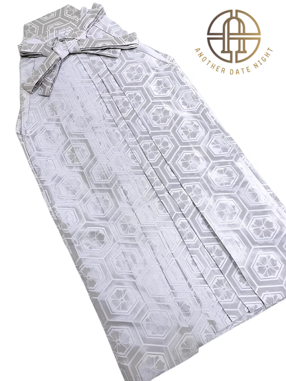 Silver & White Hakama Pants, Men's Hakama