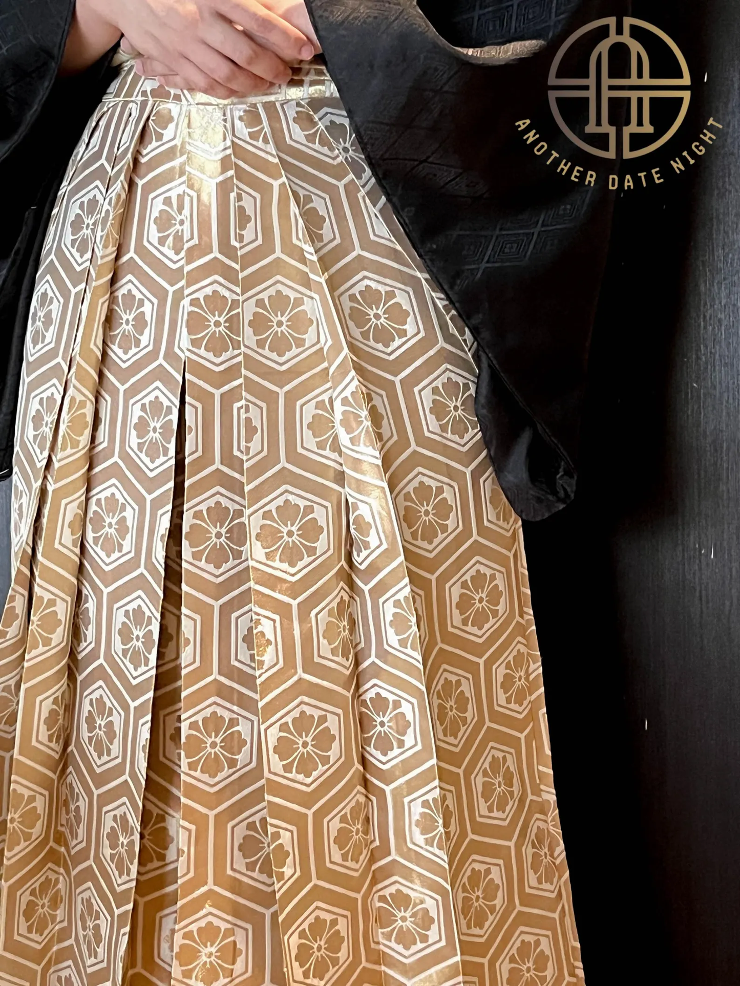 Gold & White Hakama Pants, Men's Hakama