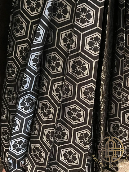Black & Silver Hakama Pants, Men's Hakama