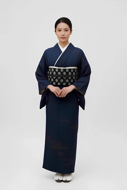 Polka Dot Pre-Tied Obi Belt: Ginza Knot, Easy Kimono Belt