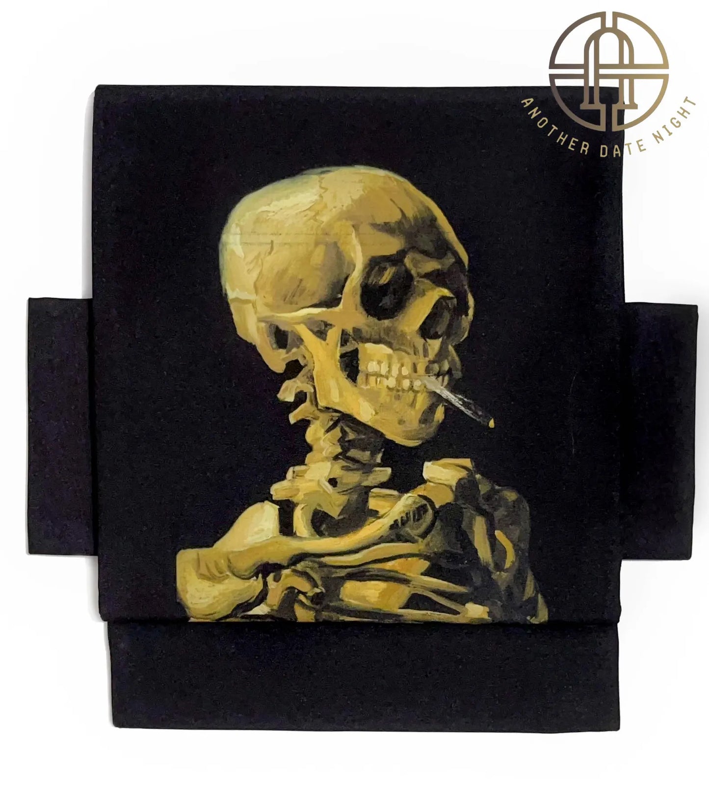Vincent Van Gogh, Skull of a Skeleton with Burning Cigarette, Pre-Tied Nagoya Obi, Double Sided