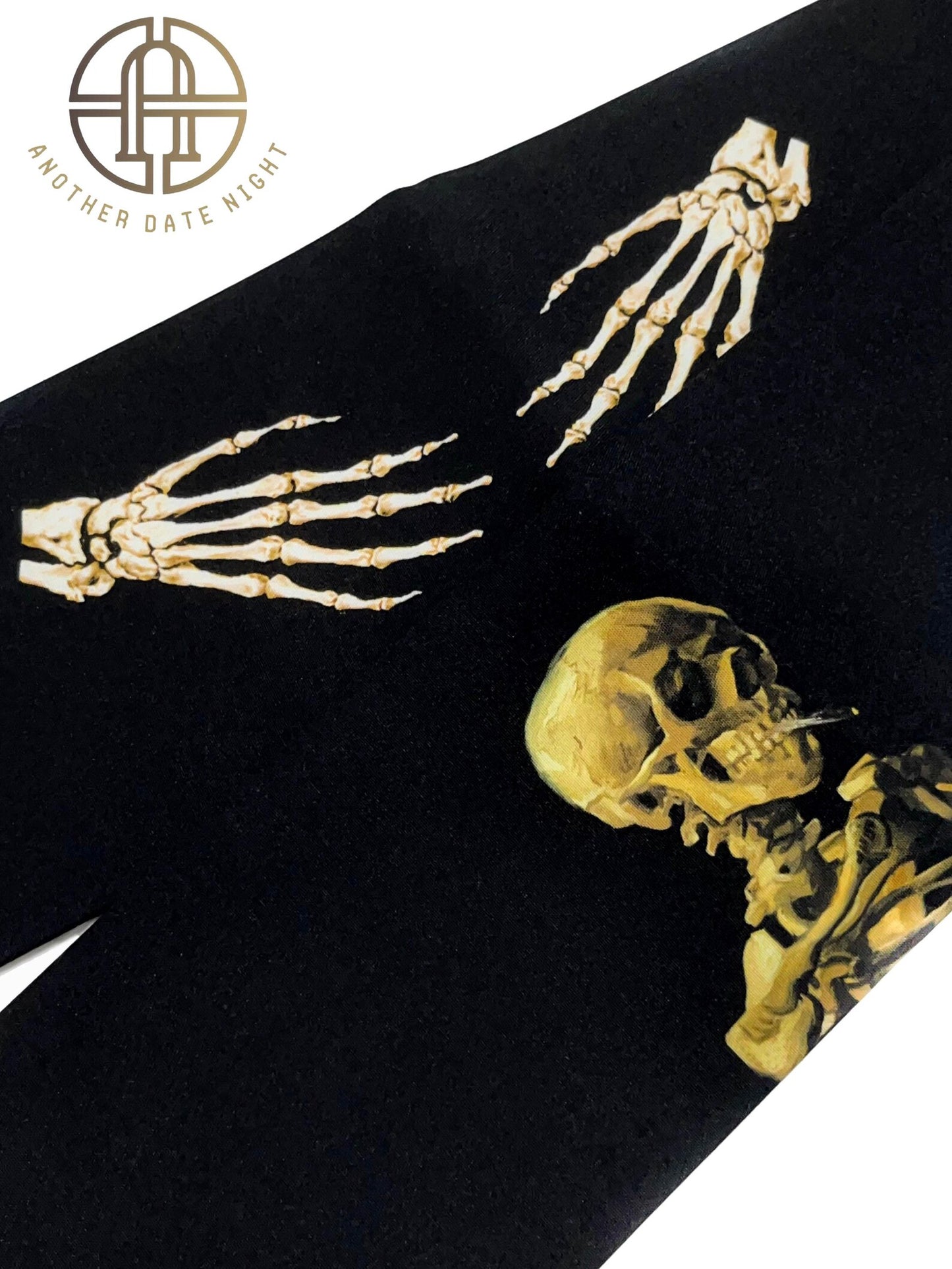 Vincent Van Gogh, Skull of a Skeleton with Burning Cigarette, Pre-Tied Nagoya Obi, Double Sided