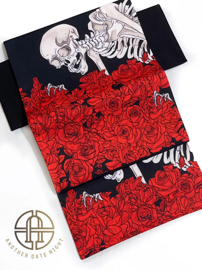 Takiyasha Witch Ukiyo-e Easy Wear Obi Belt, Pre-tied Obi, Ginza Knot, Double Sided Pattern