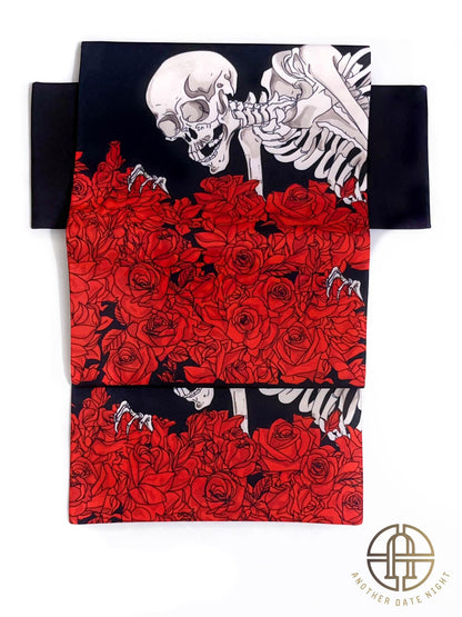 Takiyasha Witch Ukiyo-e Easy Wear Obi Belt, Pre-tied Obi, Ginza Knot, Double Sided Pattern