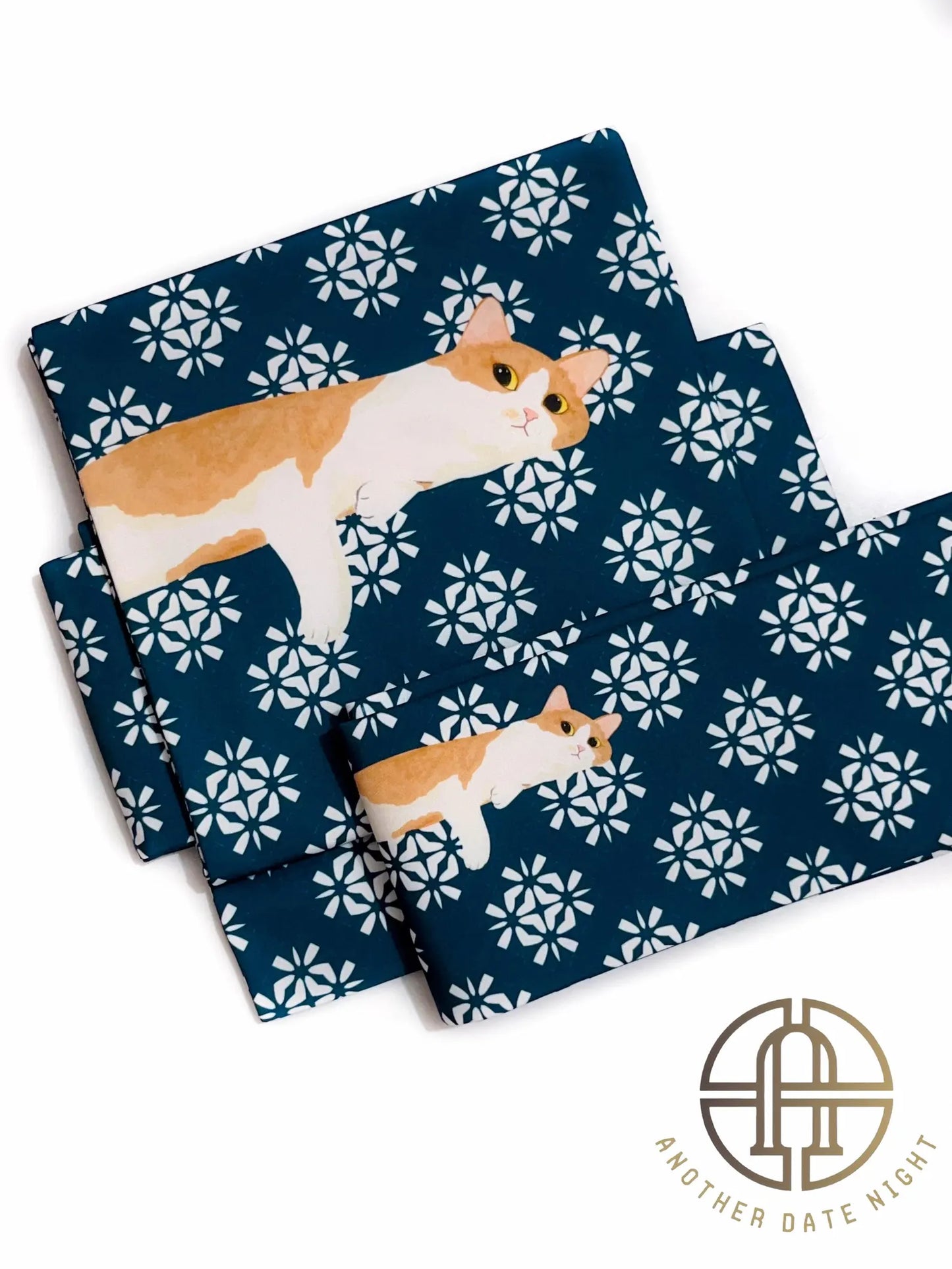 Cute Cat Nagoya Obi, Pre-Tied Tsuke Obi, Wear in 5 Mins, No Tie Needed,Taiko Drum Knot, Kimono Belt