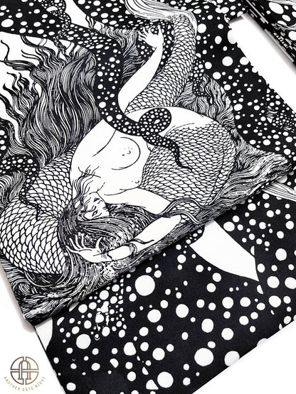 Mermaid Pre-Tied Obi: Ginza Knot, Easy Wear Kimono Belt, Simple Design, Easy-to-match, Daily Obi for Casual Kimono