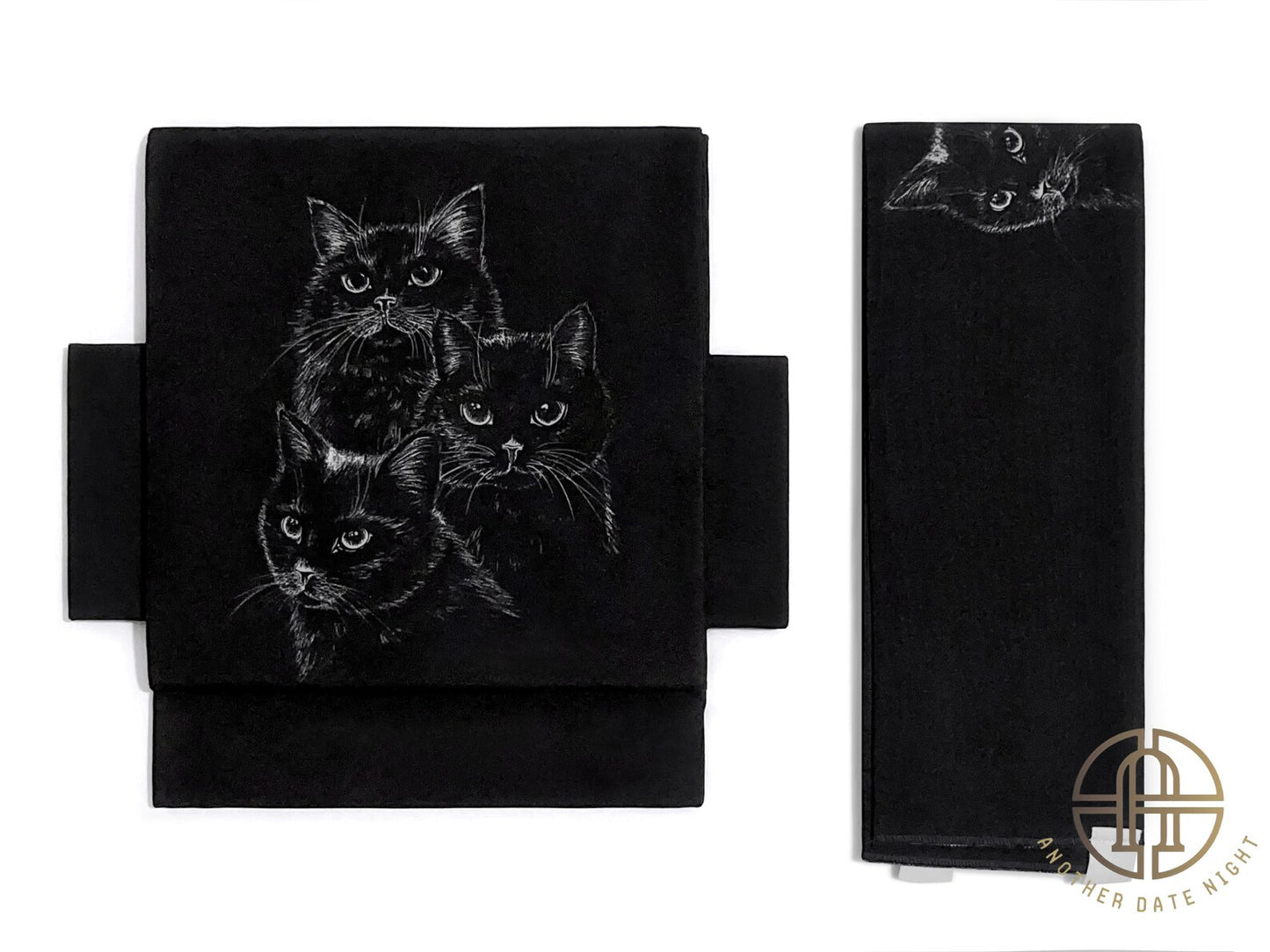 Easy Wear Obi, Pre-Tied Nagoya Obi, Tsuke Obi, Cat World Triumvirate, Double Sided Sash