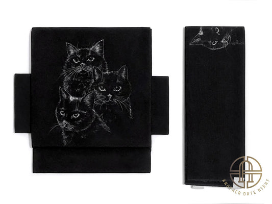 Easy Wear Obi, Pre-Tied Nagoya Obi, Tsuke Obi, Cat World Triumvirate, Double Sided Sash