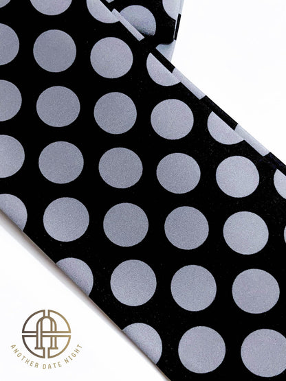 Polka Dot Pre-Tied Obi Belt: Ginza Knot, Easy Kimono Belt