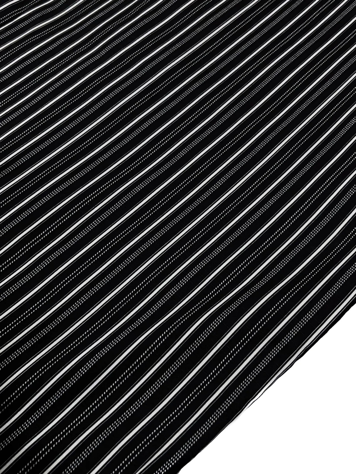 Men's Black Striped Cotton Yukata Set with Custom Fit Options