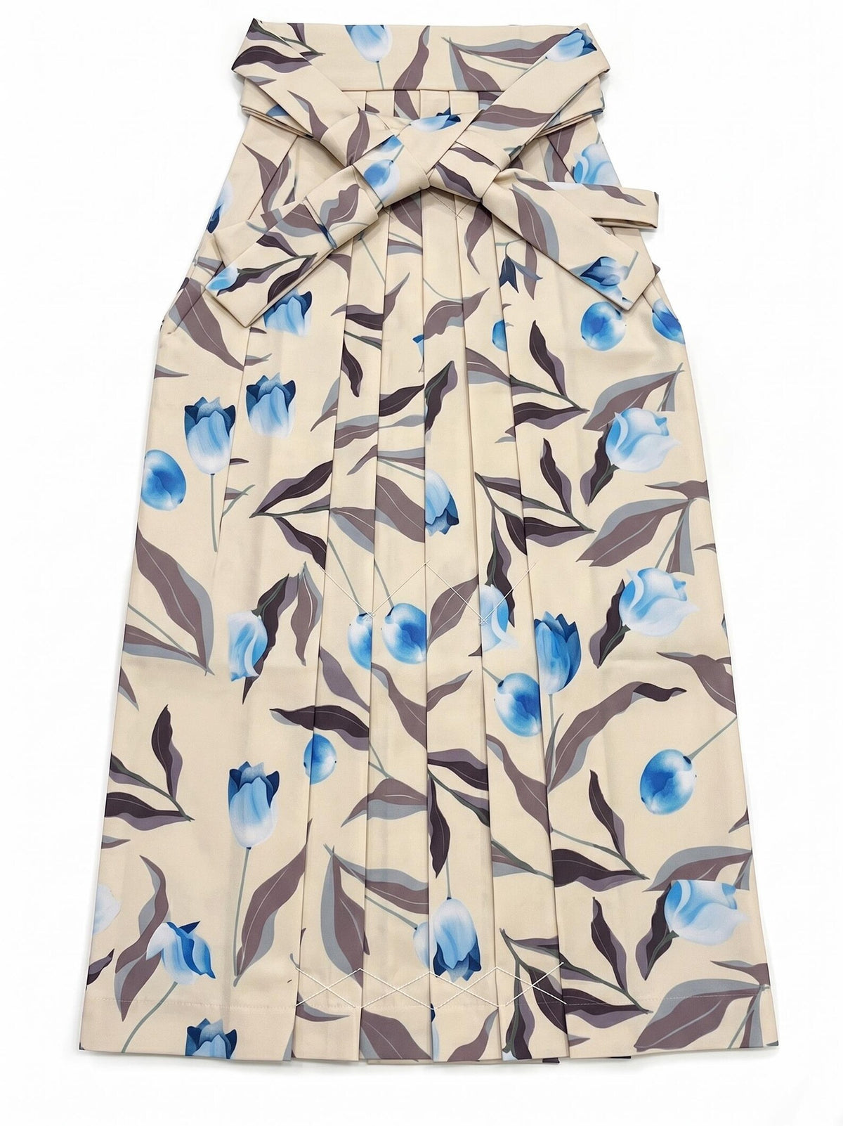 Tulip Hakama Skirt & Jacquard Kimono Set: Women's Graduation Outfit