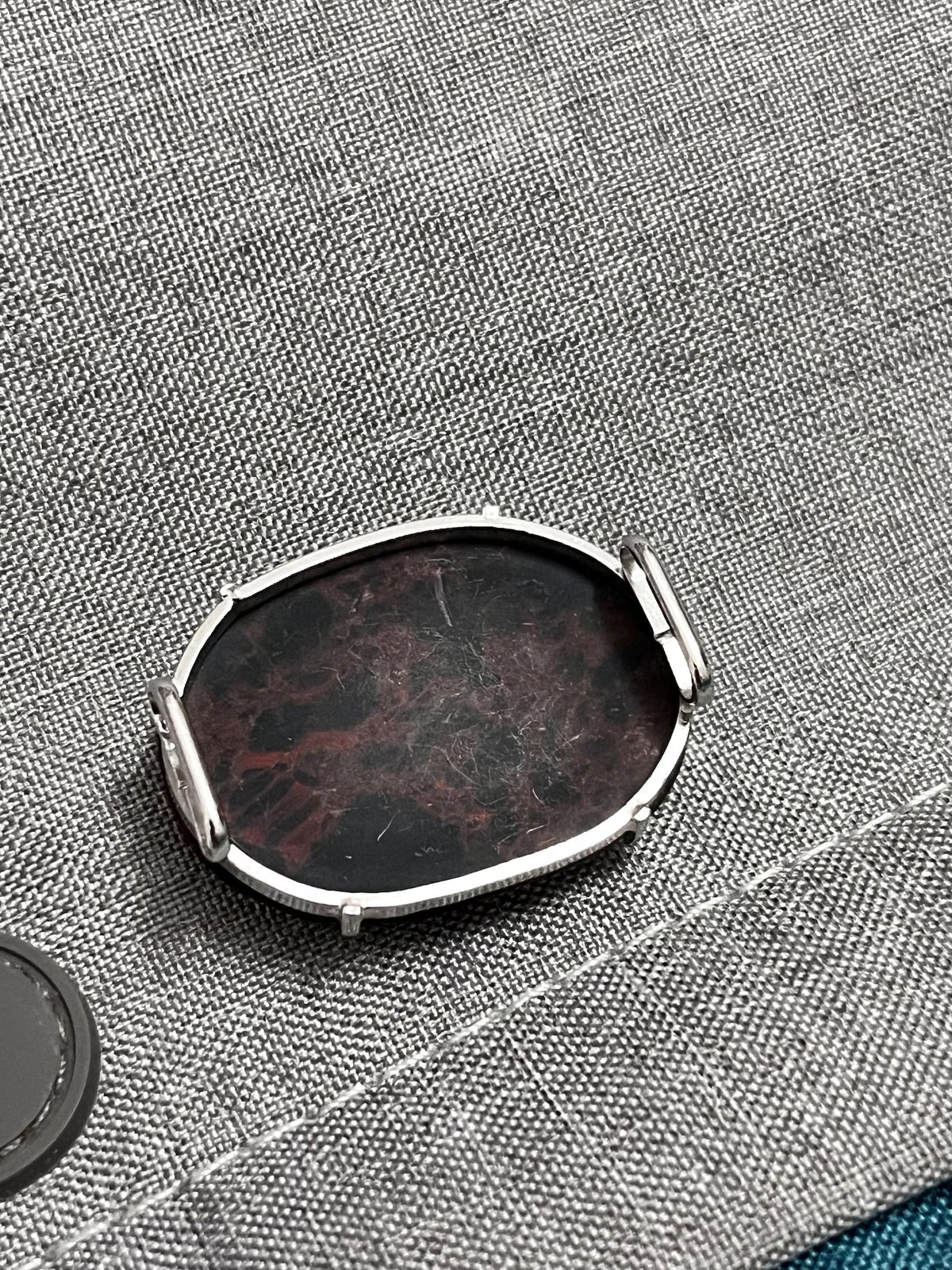 Hokkaido Mahogany Obsidian Kimono Obidome NO.c789 | Obijime Ornament
