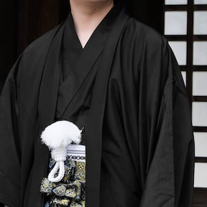 [Plus Size] Traditional Men's Kimono 3PCS Set, Custom-Kamon (Family Crests)