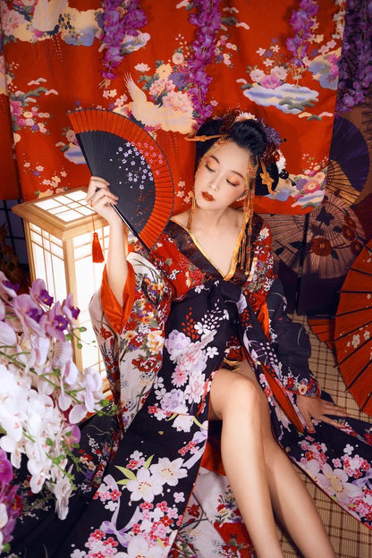 Custom-fit Oiran Kimono Set 001