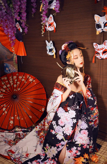 Custom-fit Oiran Kimono Set 001