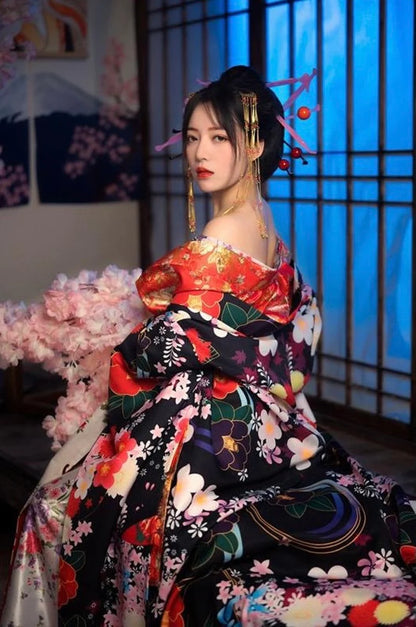 Custom-fit Oiran Kimono Set 002