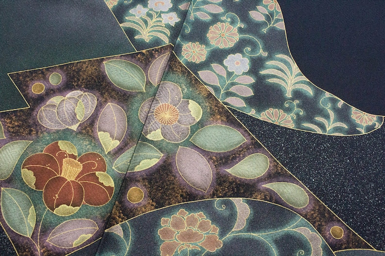Rank S Rare Vintage Silk Tsukesage Kimono, A91