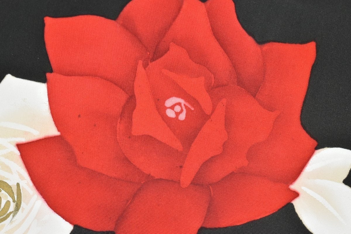 Vintage Silk Nagoya Obi Belt: Japanese Kimono Sash, Floral Design (OB012)