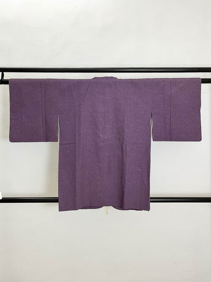 Vintage Japanese Purple Silk Michiyuki Kimono Jacket, Rank B- (A34)