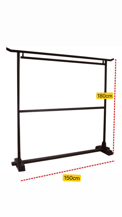 Wooden Kimono Display Rack – 180cm Tall, 150cm Wide, Custom Size & Text Engraving Available