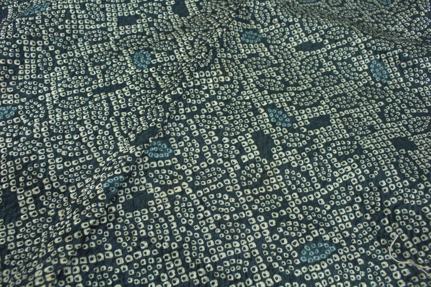 Rank S Vintage Japanese Silk Haori: Abstract Leaf Pattern (HA36)