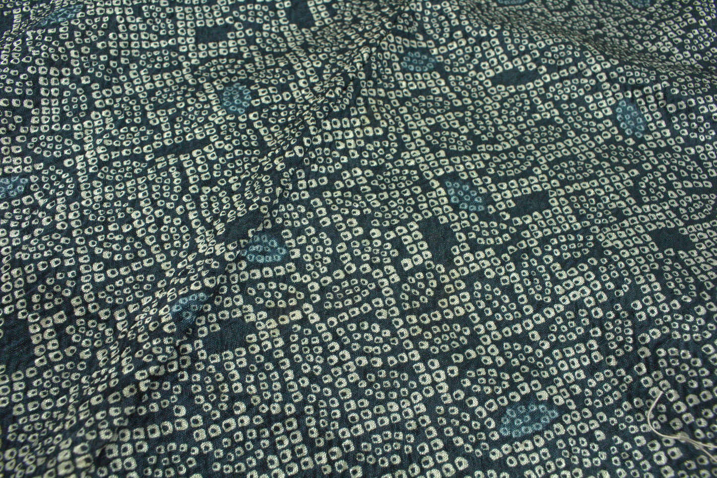 Rank S Vintage Japanese Silk Haori: Abstract Leaf Pattern (HA36)