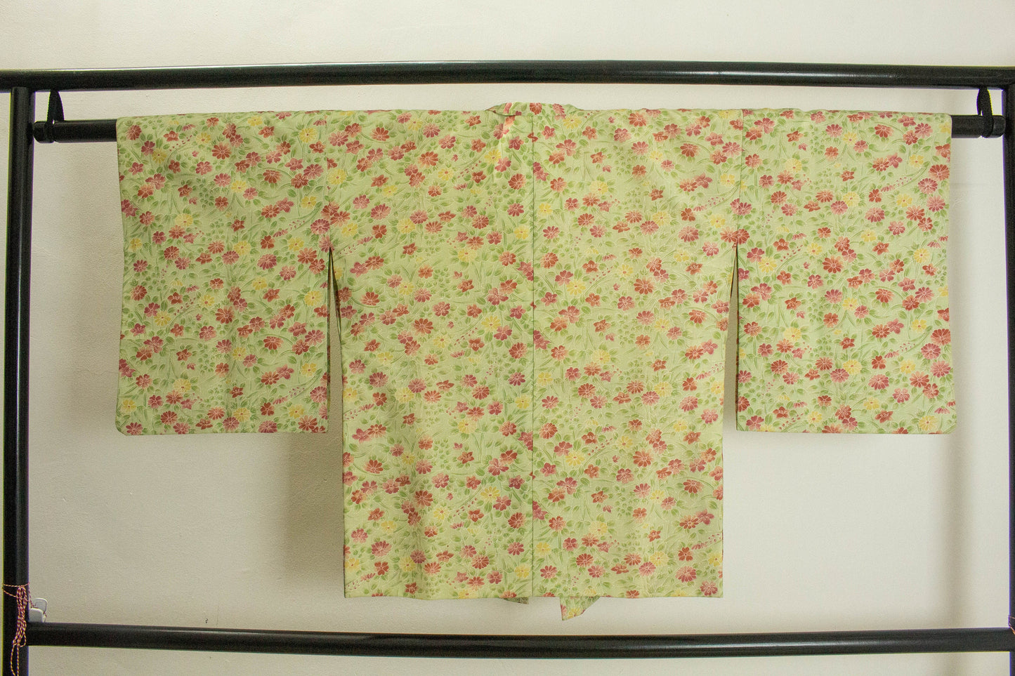 Vintage Floral Silk Michiyuki Women Kimono Jacket - Rank B (HA24)