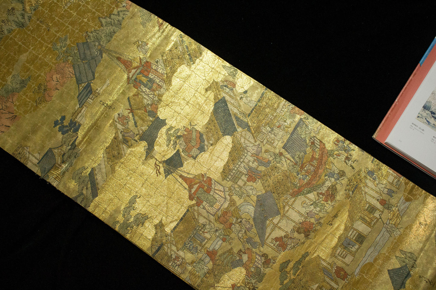 Vintage Japanese Silk Obi Belt: Fukuro Kimono Belt/ Sash (OB95)